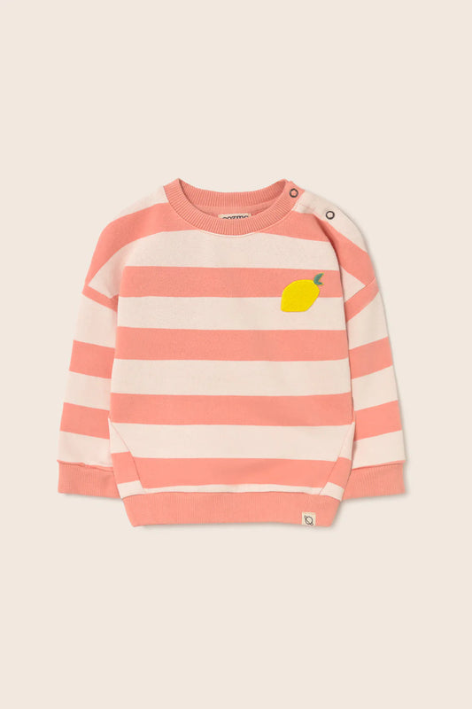 Felpa KELLY rosa a righe, Cozmo
