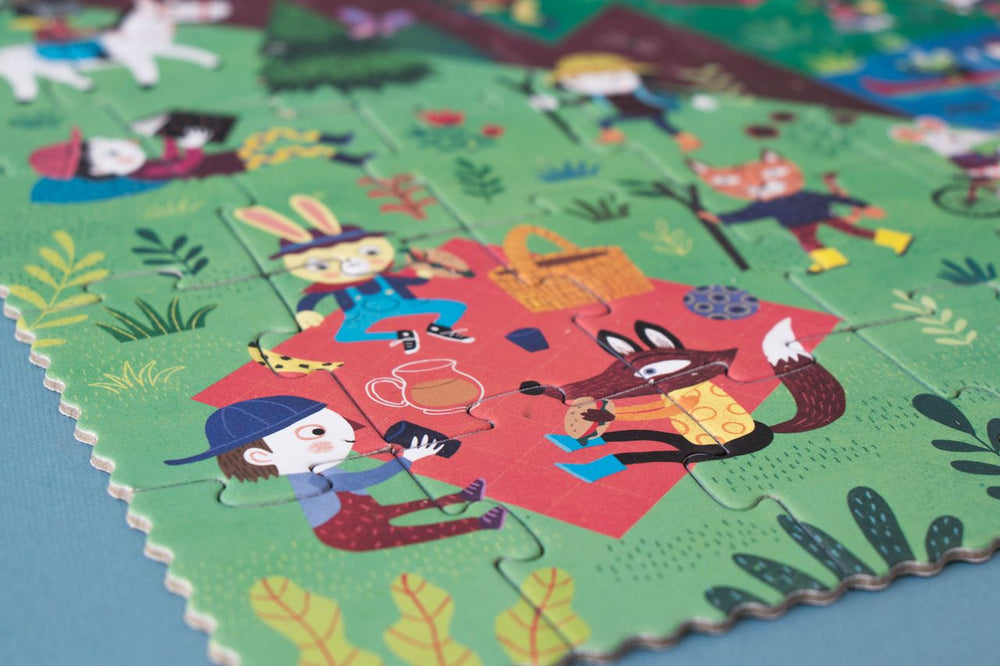 dettaglio puzzle let's go to the mountain  versione estiva