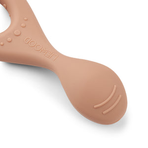 Set 4 cucchiaini in silicone LIVA , Liewood, colore ROSE MIX