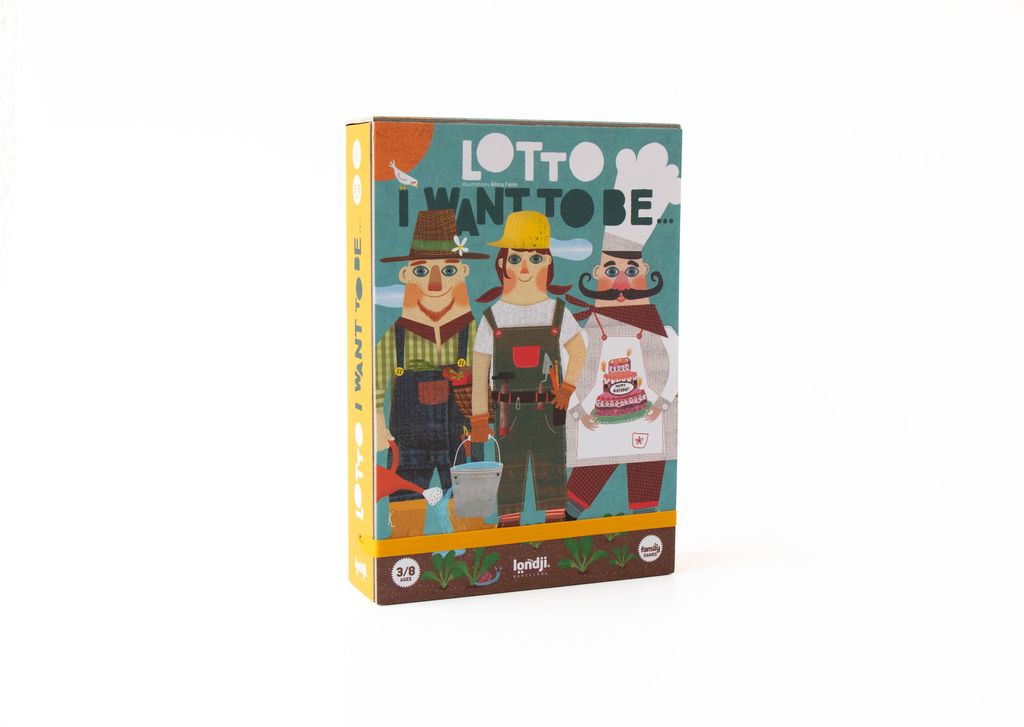 Packaging Lotto I want to be, gioco educativo di associazione
