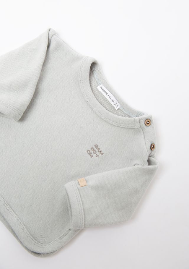 Maglia ML, con apertura a spalla, ACQUA, bimbo, Bamboom