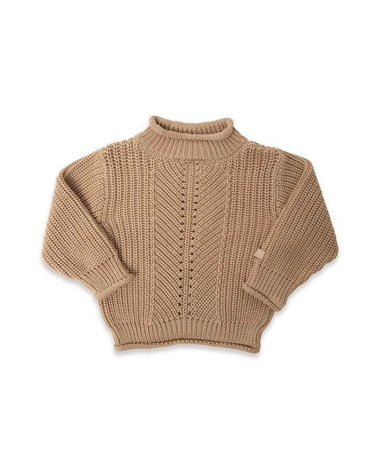 Maglione bimbo SAFARI, collo tondo, 70% viscosa di bambù e 30% cotone, Bamboom