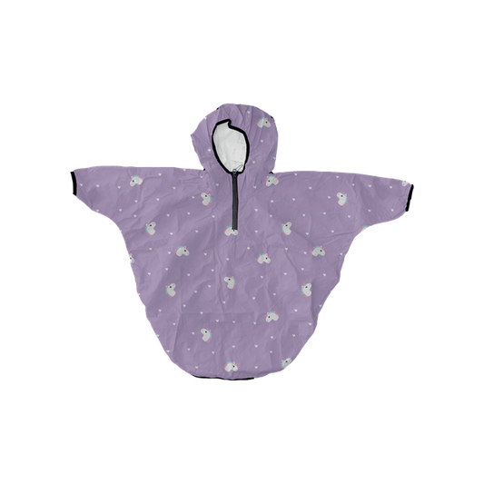 Mantellina impermeabile per la pioggia, unicorno cuori, Mr Tiggle