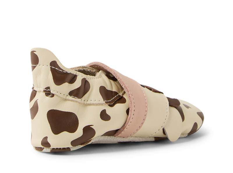 Bobux babbucce Soft Sole Mucchina Mooley Cow White swan Black Coffee