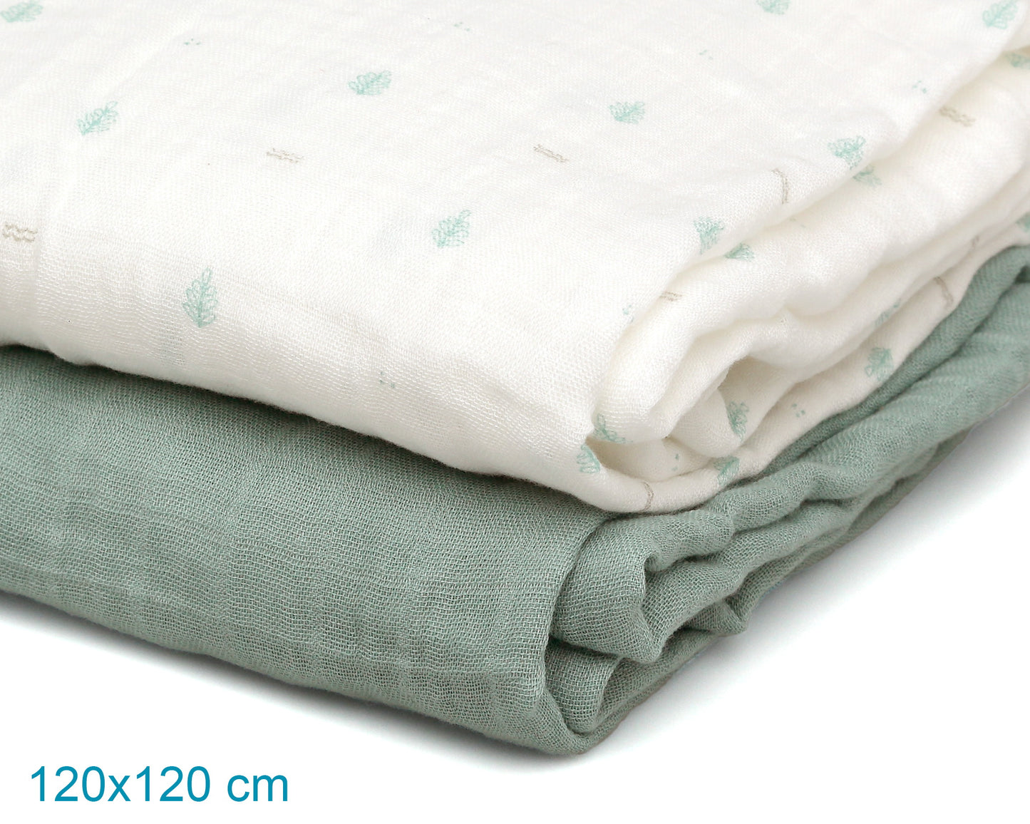 Mussoline in bambù e cotone, Set 2 pezzi, Kiokids