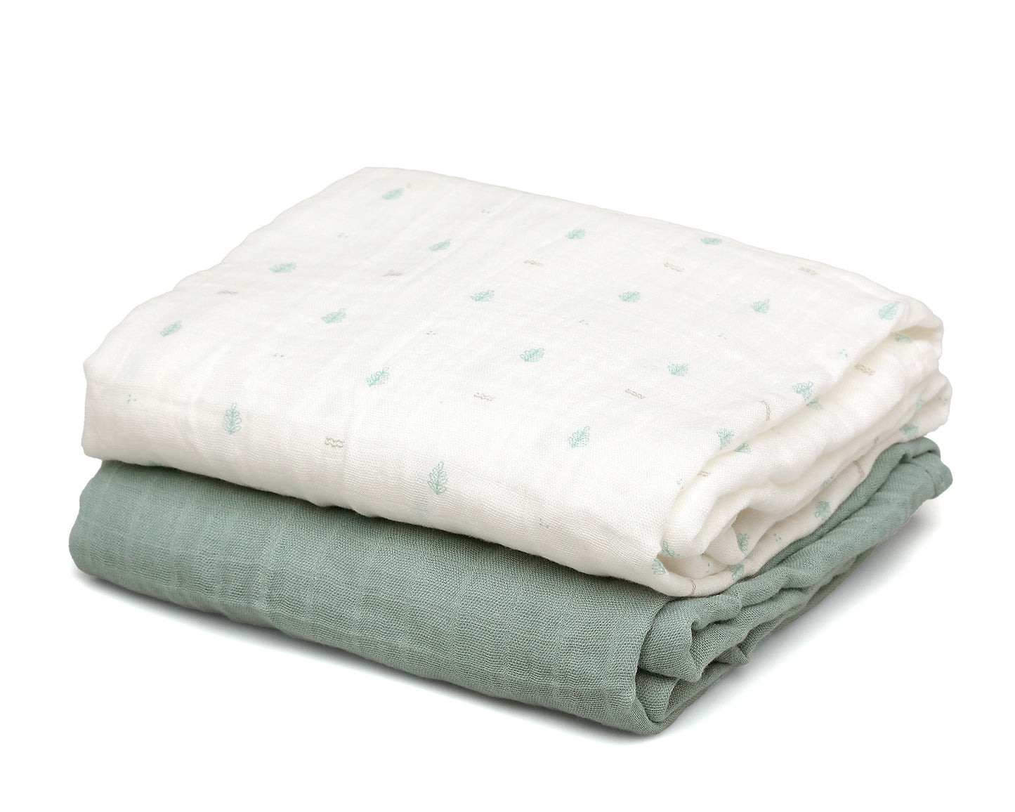 Mussoline in bambù e cotone, Set 2 pezzi, Kiokids
