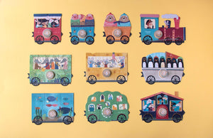 Locomotiva e carrozze di My little train puzzle
