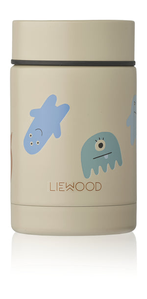 Thermos pappa Liewood tema monster, 250 ml