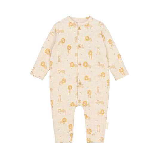 Pigiama a manica lunga One Piece Pijama Safari Lion, con chiusura a bottoni, Little Dutch