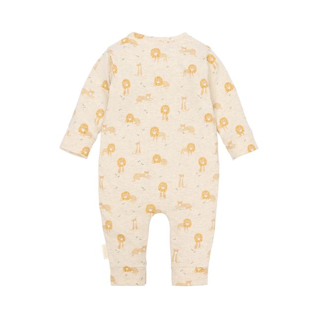 Pigiama a manica lunga One Piece Pijama Safari Lion, con chiusura a bottoni, Little Dutch