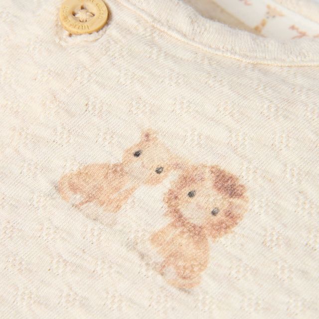 Pigiama a manica lunga One Piece Wrap suit Vanilla melee, Little Dutch