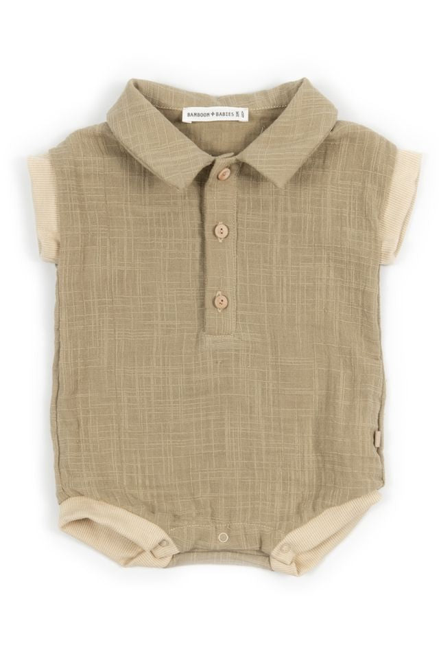 Pagliaccetto Polo MUSTARD, 100% cotone,  Bamboom