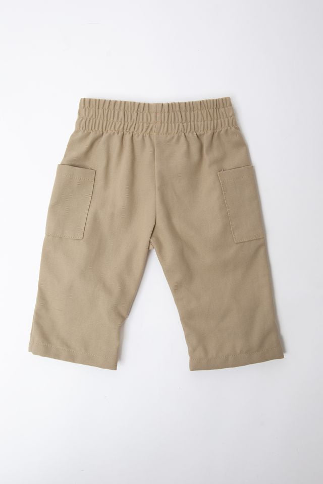 Pantalone worker bimbo, SAFARI, con tasche laterali, in cotone e viscosa di bambù, Bamboom