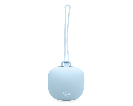 Porta succhietto in silicone soft, rosa o azzurro, Kiokids