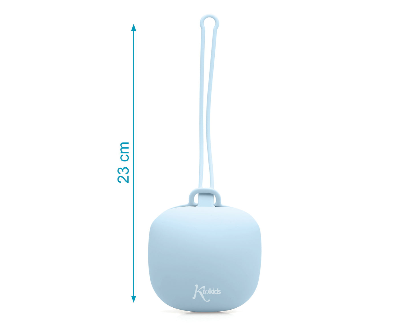 Porta succhietto in silicone soft, rosa o azzurro, Kiokids