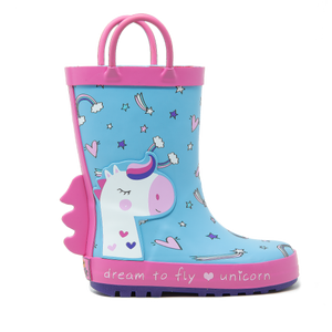 Stivali da pioggia in gomma, unicorno azzurro, Mr Tiggle
