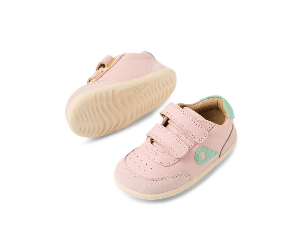 Bobux Step Up Champ scarpe in pelle, ballet pink-hemlock