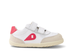 Bobux Step Up Champ scarpe primi passi in pelle, chalk-radiant raspberry