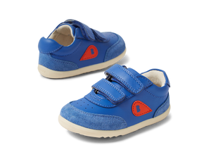 Bobux Step Up Champ scarpe primi passi in pelle, Olympian blue