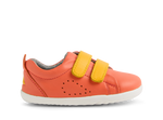 Bobux Step Up Grass Court scarpe in pelle primi passi, colore nasturtium saffron (arancio)