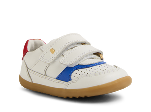 Bobux Step Up Hunter scarpe in pelle primi passi, colore white salsa