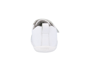 Bobux Step Up Pace, scarpe primi passi in pelle, colore optical white