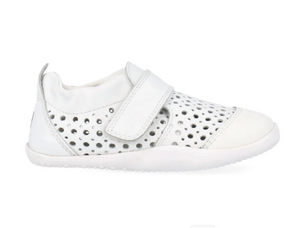 Bobux Xplorer Go punch, scarpina morbida, white