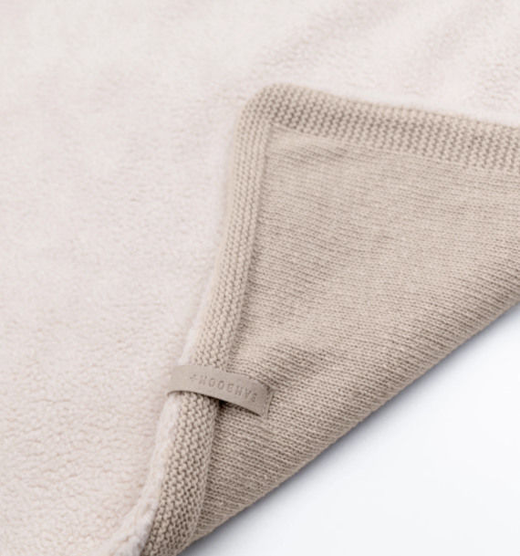 Copertina Wrap 4 stagioni cashmere e teddy, con cappuccio, Bamboom