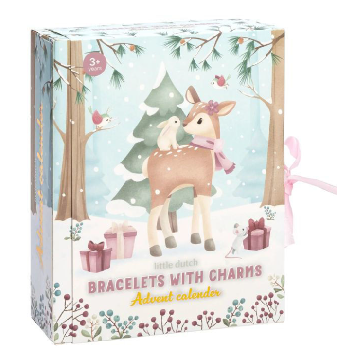 Calendario dell'Avvento di Natale, set creativo BRACELET WITH CHARMSi, Little Dutch