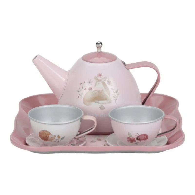 Set del te in metallo con valigetta, Little Dutch