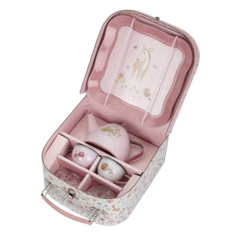 Set del te in metallo con valigetta, Little Dutch