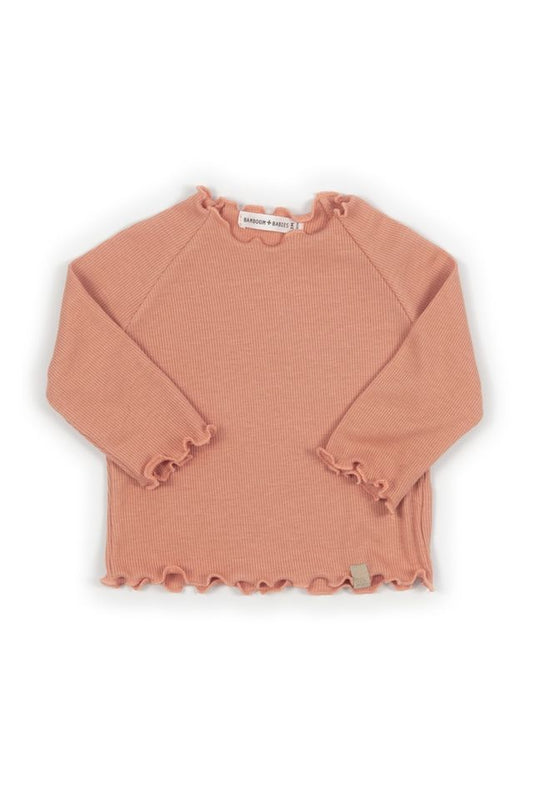 Shirt bimba a maniche lunghe, CORAL in fibra di bambù e cotone, Bamboom
