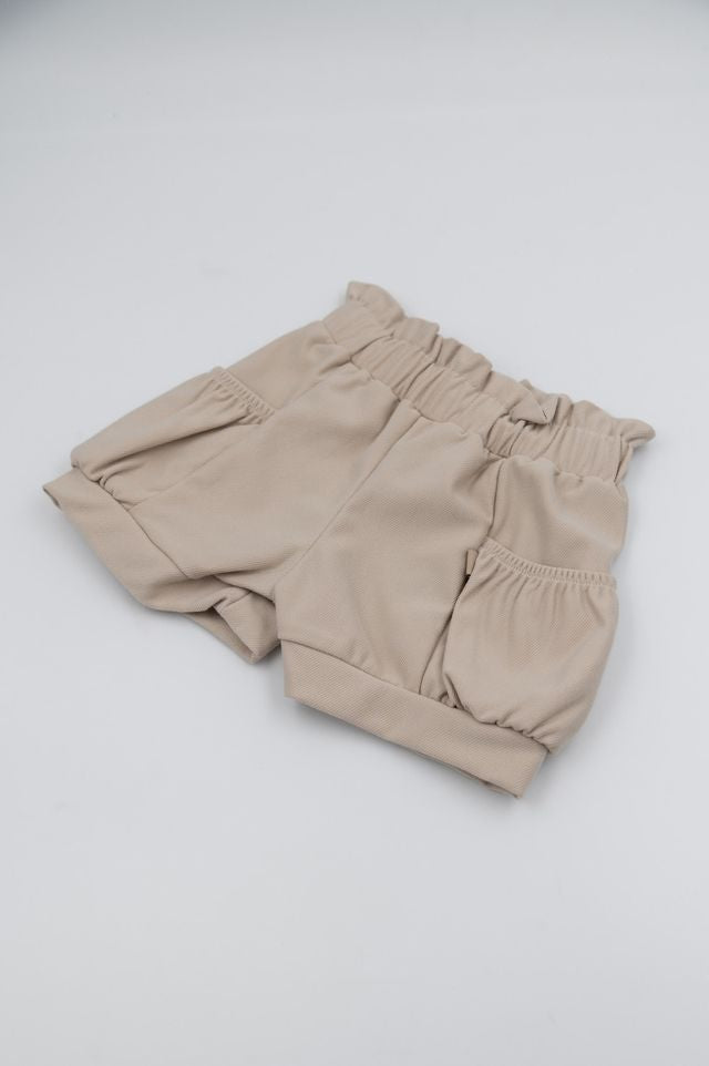 Short bimba SAND, con elastico in vita e tasconi,   Bamboom
