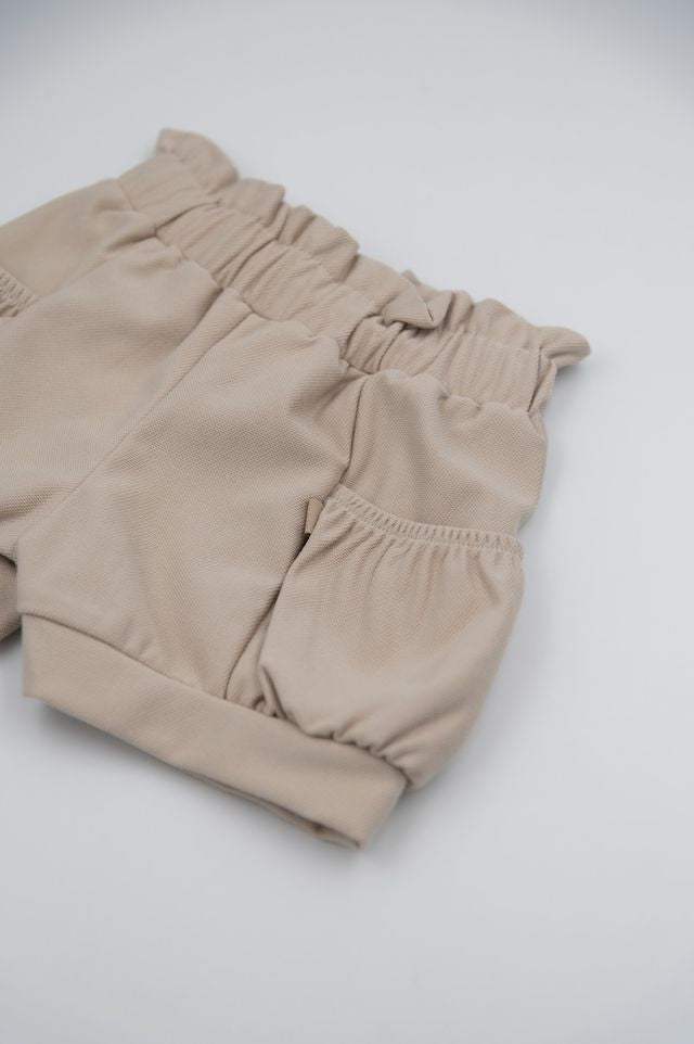 Short bimba SAND, con elastico in vita e tasconi,   Bamboom