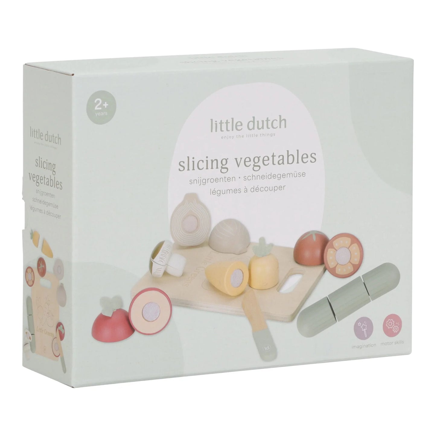 Slicing Vegetables in legno,verdure da tagliare, Little Dutch