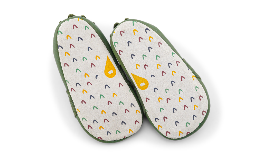Bobux babbucce Soft Sole Serpente Snap Olive