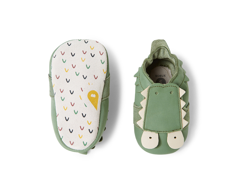 Bobux babbucce Soft Sole Serpente Snap Olive