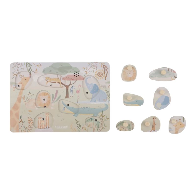 Sound Puzzle, puzzle sonoro in legno, collezione Safari Friends, Little Dutch