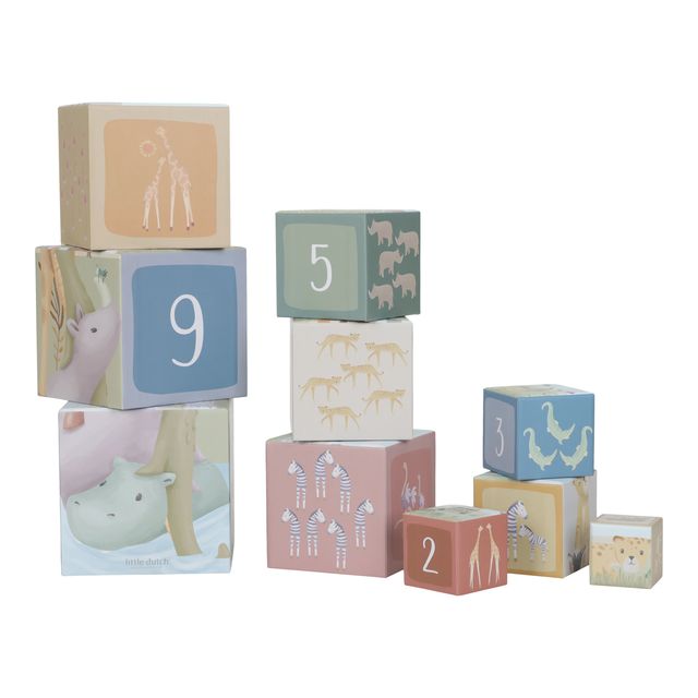 Stacking Blokcs, Cubi impilabili in cartone, Little Dutch