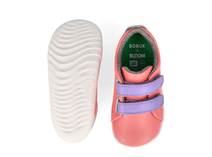 Bobux Step Up Grass Court Ocean coral mauve, scarpe primi passi