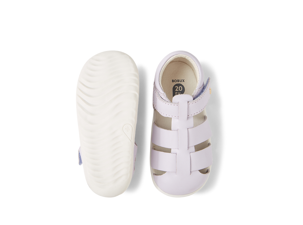 Bobux, sandalo per bambino, Step up Tidal colore thistle, lilla.