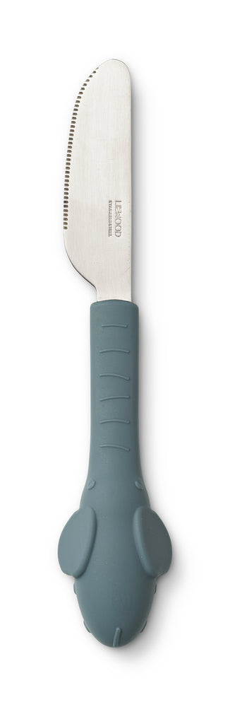 
                
                    Carica l&amp;#39;immagine nella Galleria, coltello con manico silicone azzurro a forma di proboscide elefante
                
            