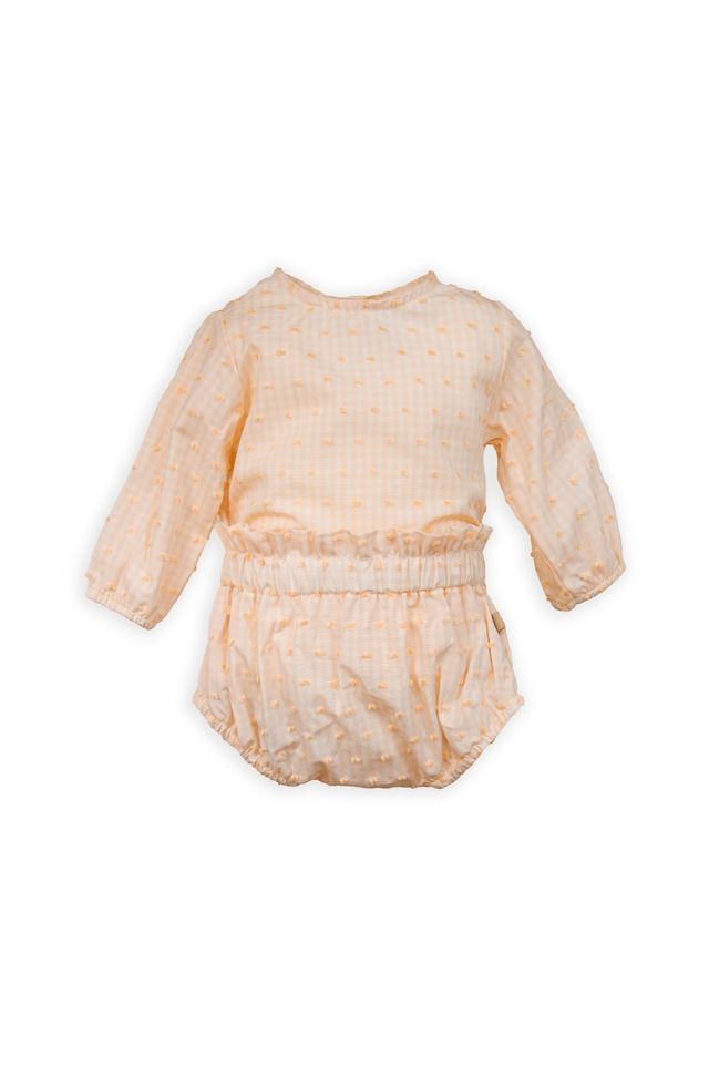 Twin Set SQUARE GIRL bimba, Peach, in fibra di bambù e cotone,  Bamboom