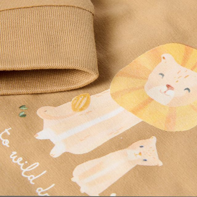 Pigiama a maniche lunghe 2 pezzi, Two piece Pijama Safari Lion, Little Dutch