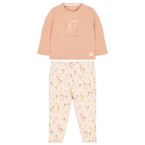 Pigiama a maniche lunghe 2 pezzi bimba, Two piece Pijama Safari Flamingo, Little Dutch