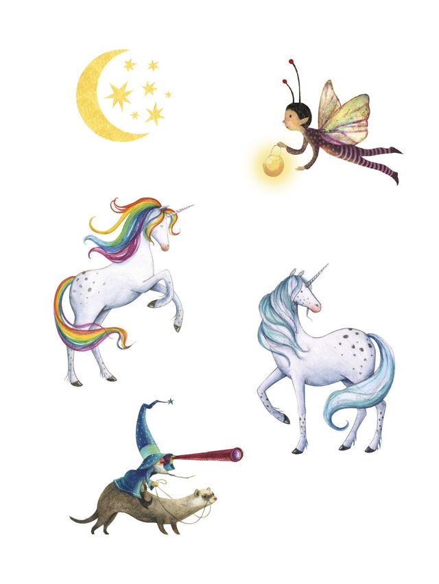 Londji, Unicorn, Tatoos, 10 tatuaggi temporanei