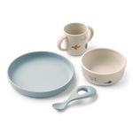 Set pappa in silicone, VIVI di  Liewood, fantasia AVIATORE