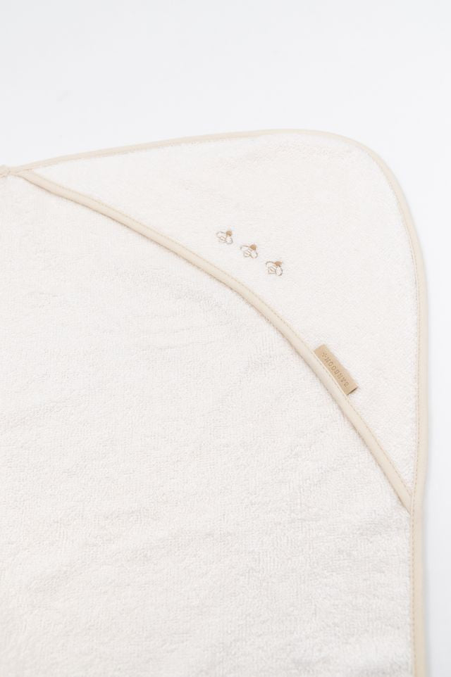 Asciugamano neonato con cappuccio e guanto da bagno, Bamboom