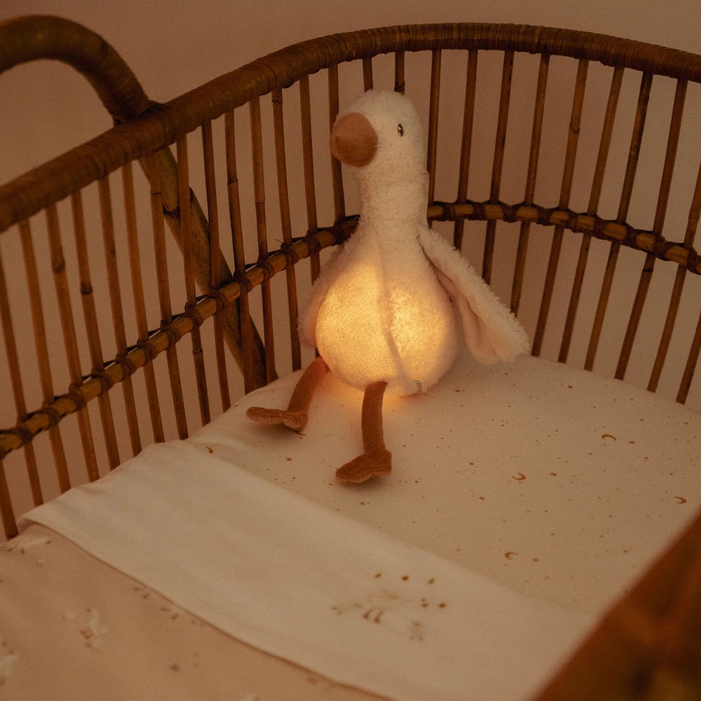 lampada accesa sul lettino