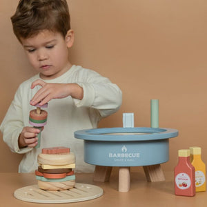 Barbecue set in legno, gioco per bambini, Little Dutch
